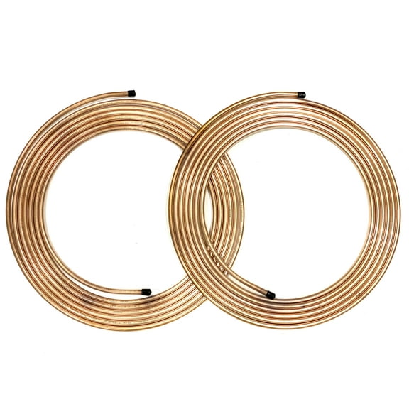 The Stop Shop 50 Feet of 3/8 Inch (.375) Copper Nickel Fuel/Transmission Line, .028" Wall Thickness (2-25 Foot Coils)