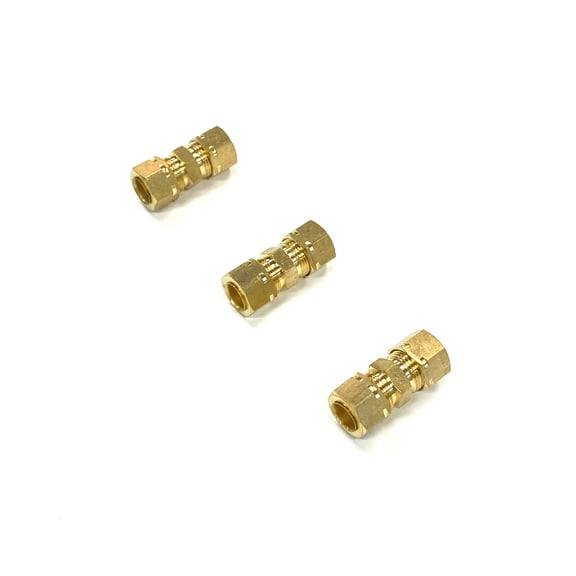 The Stop Shop Brass 5/16 Inch Compression Union (Pack of 3)