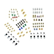 The Stop Shop Complete 3/16 Inch & 1/4 Inch Brake Line Hardware Assortment, Fittings, Unions, T-Blocks, Clips 92 Pieces Total