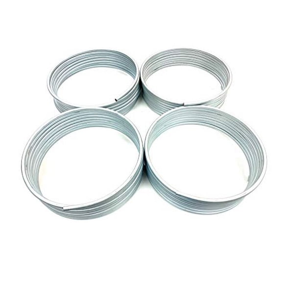 The Stop Shop Four Coils of 25 Foot Zinc Plated 5/16 Inch Tubing - Fuel or Transmission