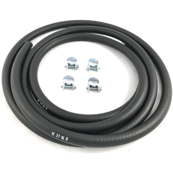 The Stop Shop Fuel Hose 30R7 3/8" I.D. 6 Feet USA w/ 4 Clamps