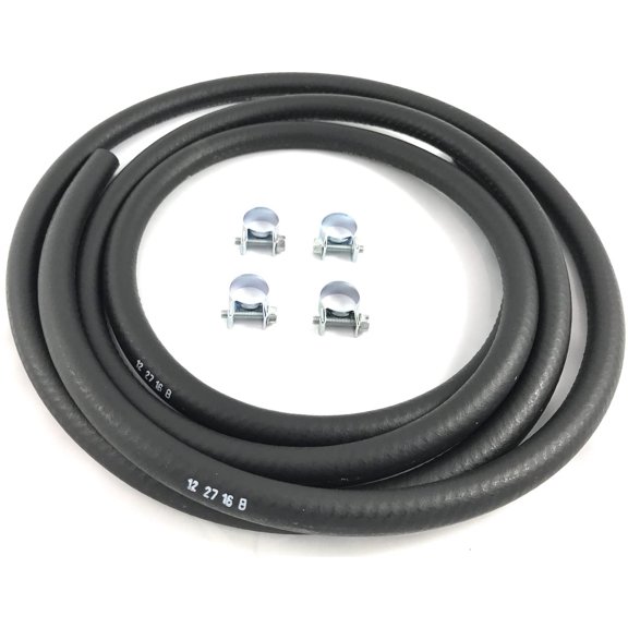 The Stop Shop Fuel Injection Fuel Hose 30R9 1/4" I.D. 8 Feet USA w/ 4 Clamps