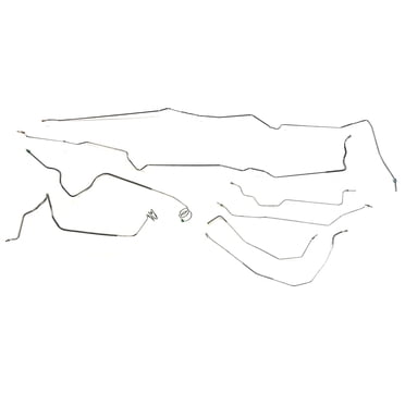 The Stop Shop Full Car Brake Line Kit – Fits 1965-1968 FSC Car, Galfan Coated Steel W/ Power Disc