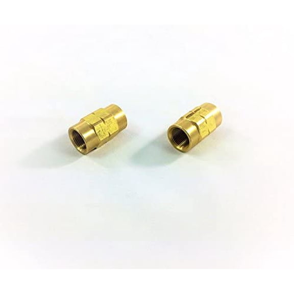 The Stop Shop ISO/Bubble Flare Unions for 3/16" Tube with 10x1mm Threads (Pack of 2)