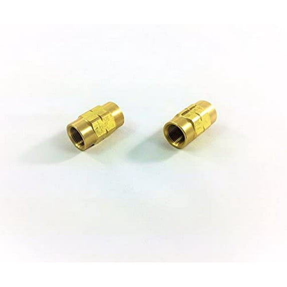 The Stop Shop ISO/Bubble Flare Unions for 3/16" Tube with 10x1mm Threads (Pack of 2)
