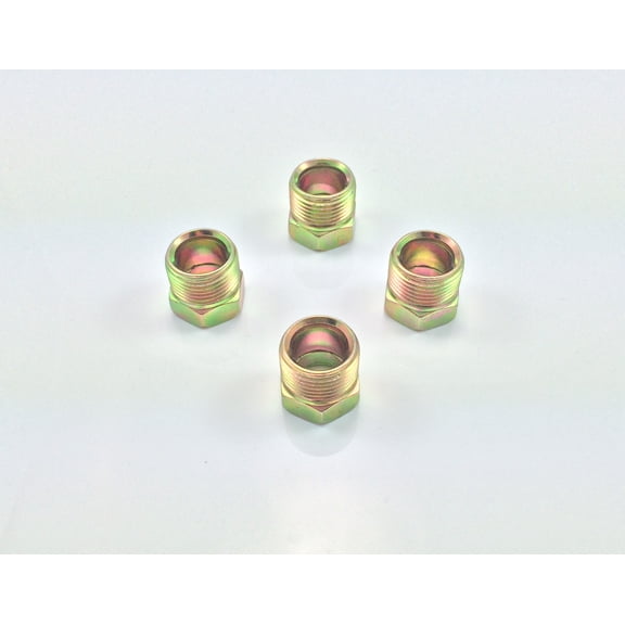 The Stop Shop Inverted Flare Tube Nut for 1/2" Tube (3/4-18 Threads) (Pack of 4)