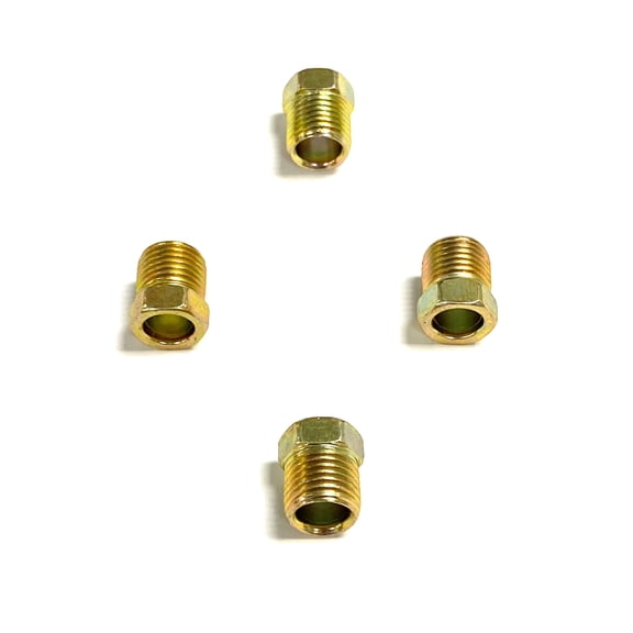 The Stop Shop Inverted Flare Tube Nuts For 5/16 Inch Tube, 1/2"-20 Threads (Pack of 4)