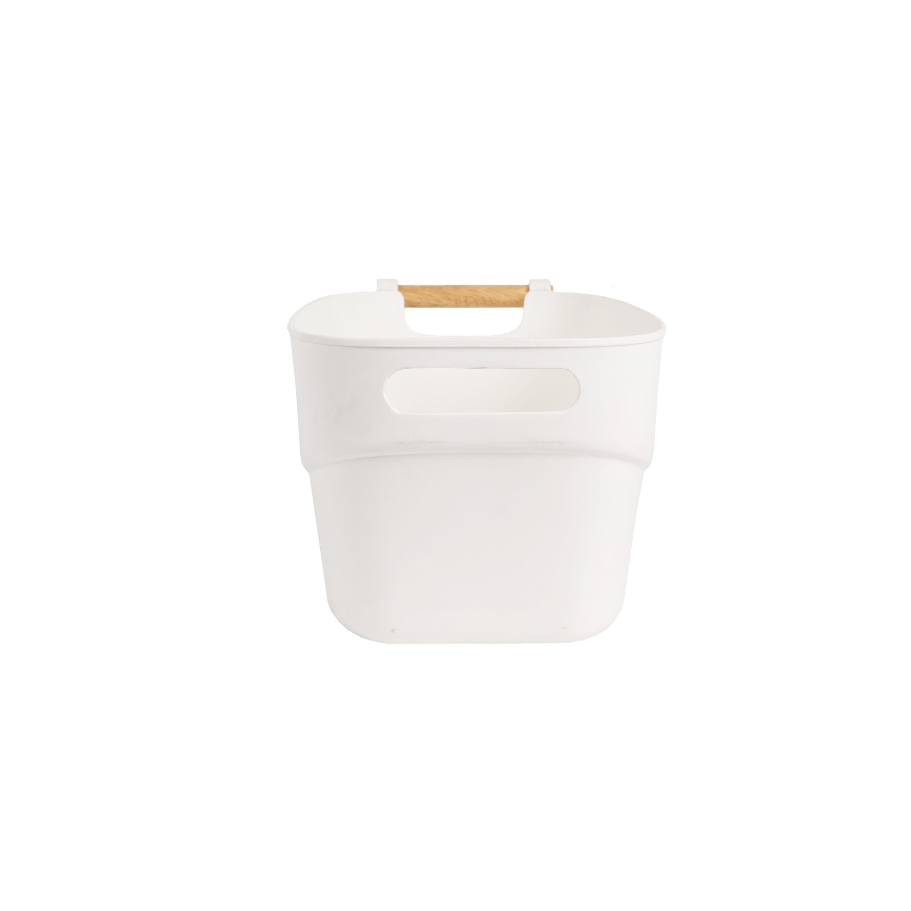 Basket Large with Handles, Plastic, 15.6"x8.38"x7.02", The Storage Editions, Use by Adults and Teens