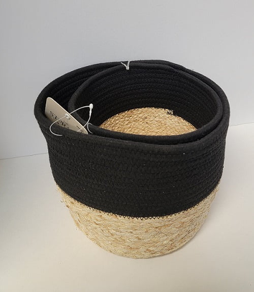 The Storage EditionsRope Corn Husk Set Black 2pcs