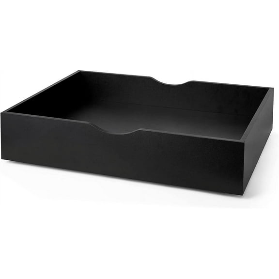 The Storage MAX - Underbed Wooden Organizer with Wheels - Black