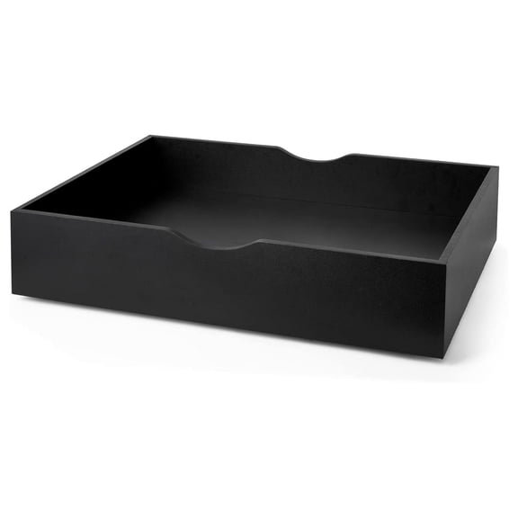 The Storage MAX - Underbed Wooden Organizer with Wheels - Black