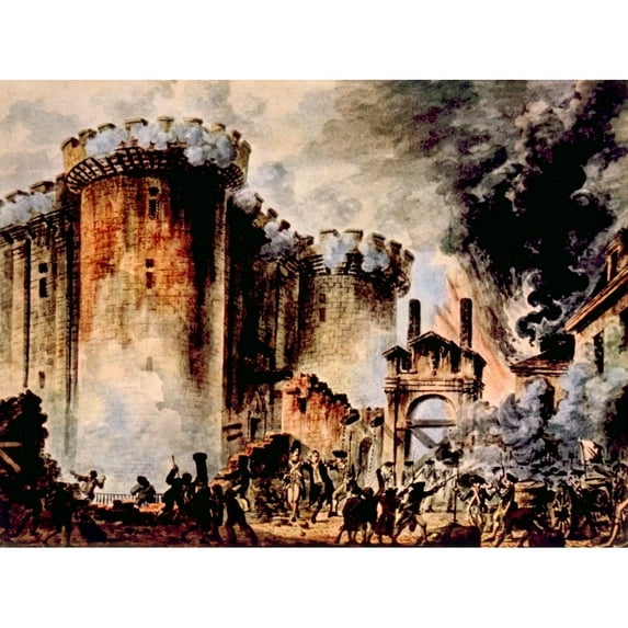 The Storming Of The Bastille History (24 x 18)
