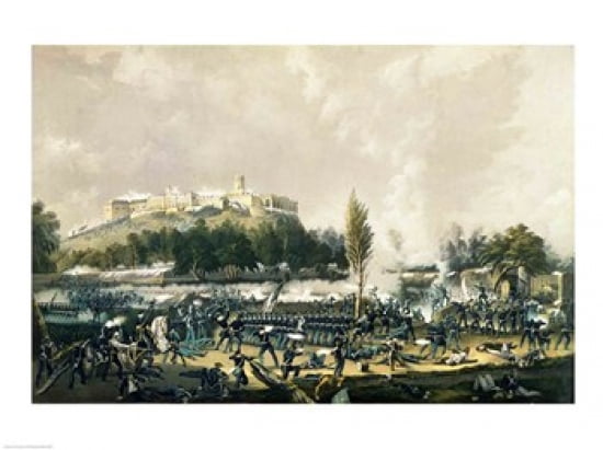 The Storming of Chapultepec Canvas Art - (24 x 18)