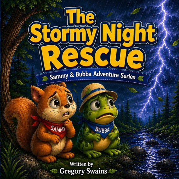 Sammy Squirrel and Bubba Bull Frog Fores The Stormy Night Rescue: A Sammy and Bubba Adventure Series, (Paperback)
