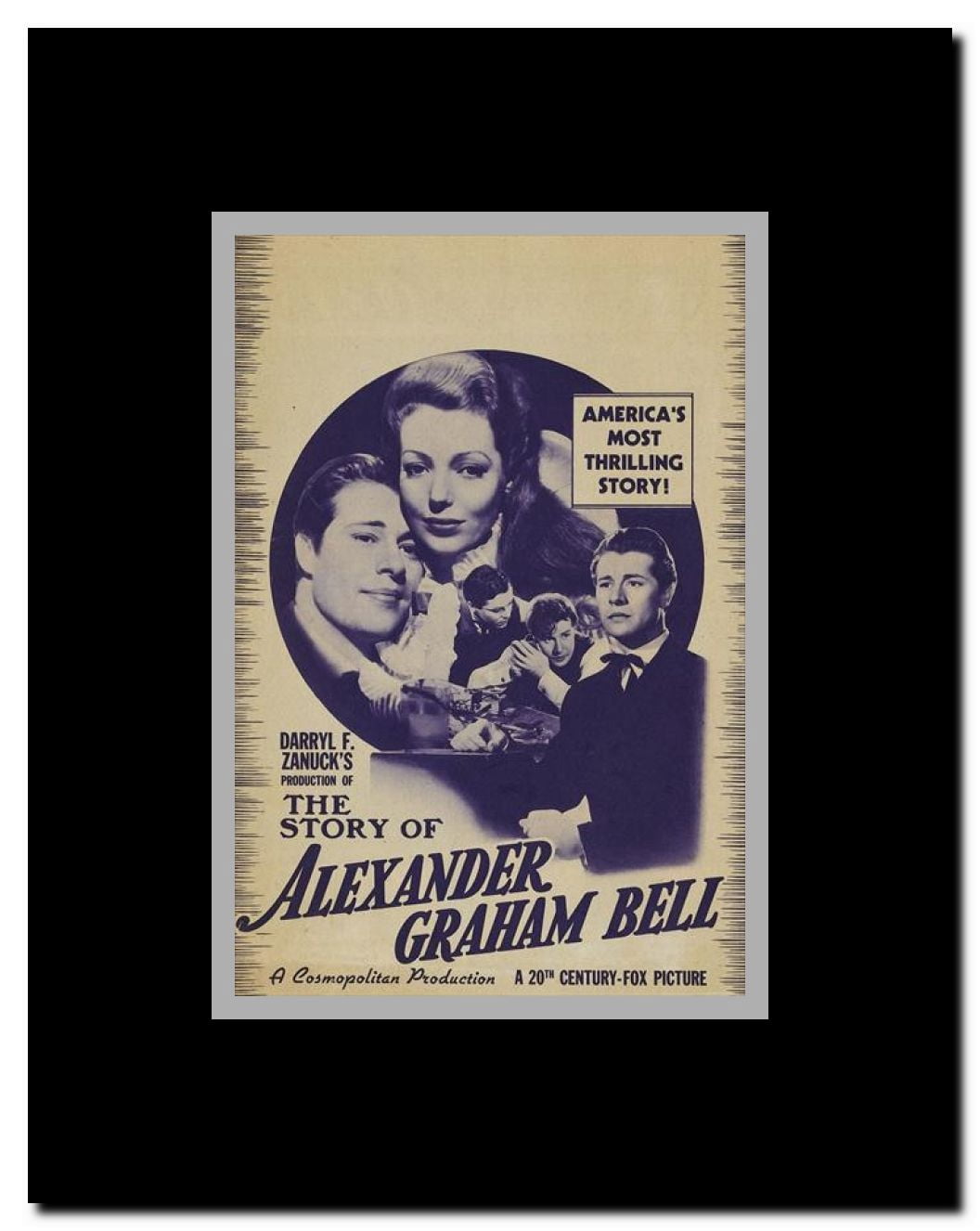The Story of Alexander Graham Bell Framed Movie Poster