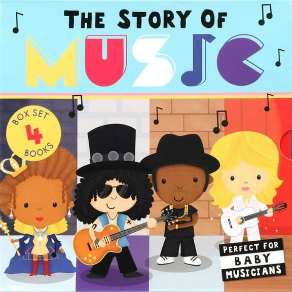 Story of The Story of Music: Four-Book Boxed Set: The Story of Rock, the Story of Pop, the Story of Rap, the Story of Country, (Board Book)