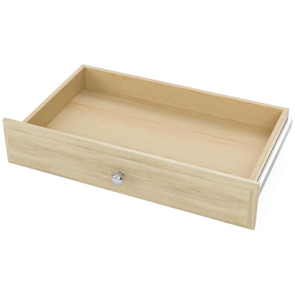The Stow RD04-MJON 4 x 24 x 14 in. Tall Deluxe Drawer for Closet, Honey Blonde