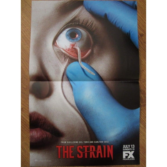 The Strain 2014 Comic-Con Dark Horse Comics mini 11x17 promo 2 sided foldout poster