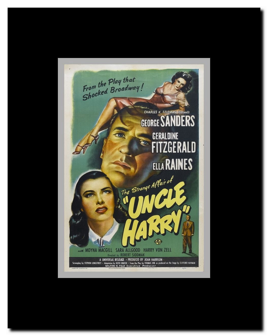 The Strange Affair of Uncle Harry Framed Movie Poster