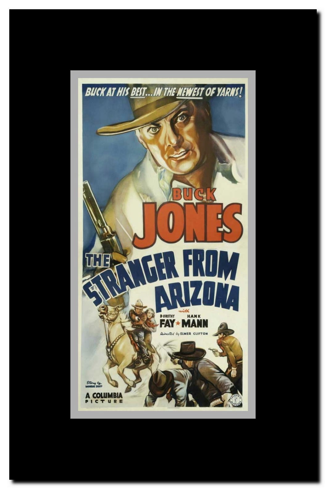 The Stranger from Arizona Framed Movie Poster