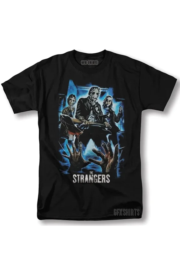 The Strangers Shirt Horror Movie Promo Poster Vintage Graphic Design T-Shirt