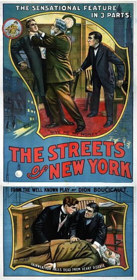 The Streets Of New York Vintage Movie Canvas Art - (36 x 54)