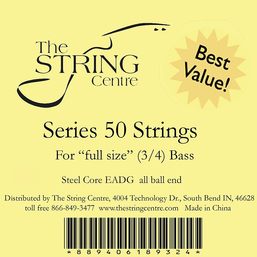 The String Centre Series 50 Double Bass String Set 1/2 Size set