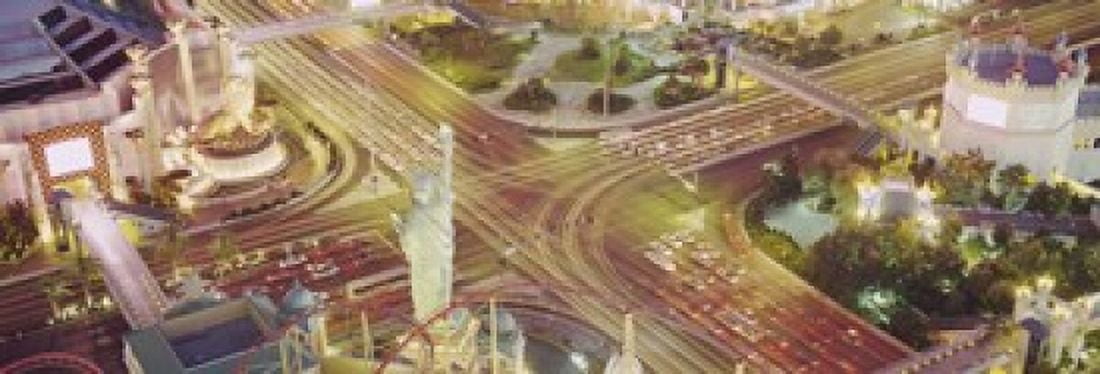 The Strip Las Vegas Nevada USA Canvas Art - Panoramic Images (18 x 6)