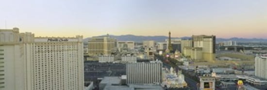 The Strip Las Vegas Nevada USA Canvas Art - Panoramic Images (36 x 13)