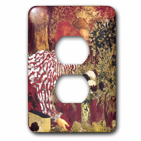 3dRose, The Striped Blouse by Edouard Vuillard, 2 plug outlet cover