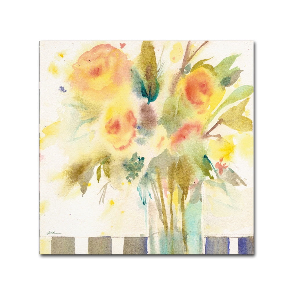 "The Striped Table" Canvas Wall Art by Sheila Golden