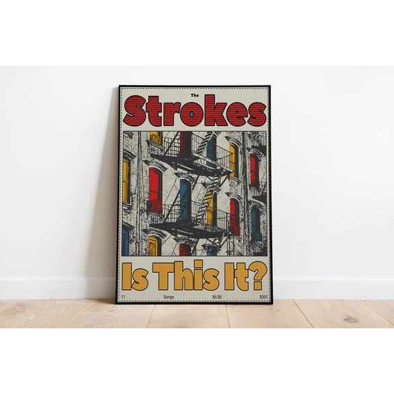 The Strokes Album Cover : Music Wall Art Print #235, Unframed Poster Size 24x36