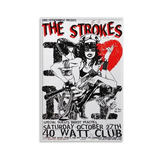 The Strokes Is This It Canvas Poster Wall Decorative Art Painting Living Room Bedroom Decoration Gift