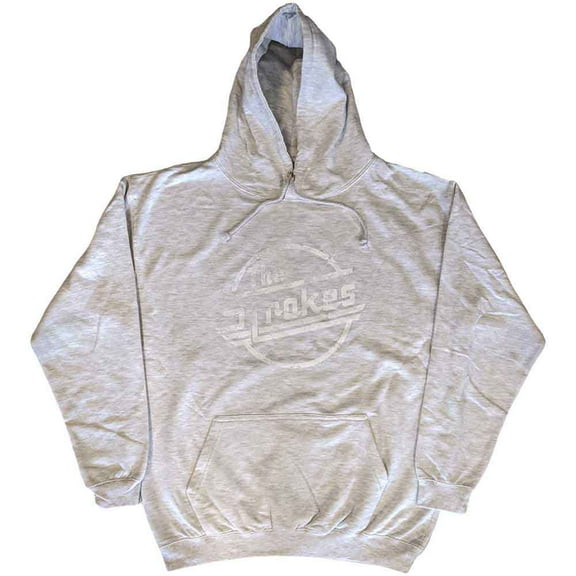 The Strokes Unisex Pullover Hoodie: Distressed Magna Mono (Large)