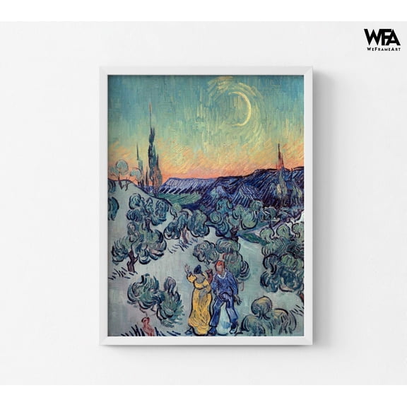 The Stroll by Vincent Van Gogh, Hiking Art Print,Van Gogh Nature Art,Van Gogh Tree,Stroll Wall Art, Nature Lover Gift,Van Gogh Scenery Print