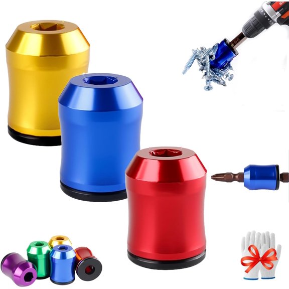 The Strong Magnetic Screw Ring Set - 1/4 Inch/6.35mm Universal Magnetics Screws Rings Head,Removable,Secure Hold (3PCS / A)