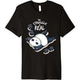 thumbnail image 1 of The Struggle Is Real Funny Gym Workout Muscle Panda Bear Premium T-Shirt, 1 of 3