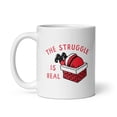 thumbnail image 1 of The Struggle Is Real Mug Funny Xmas Santa Stuck Chimney Novelty Cup, 1 of 4