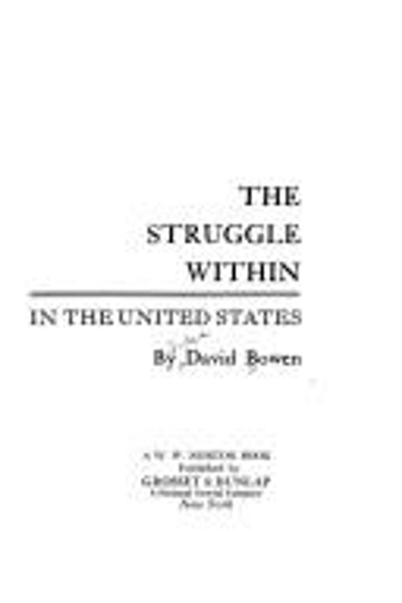 Pre-Owned The Struggle Within : Race Relations in the United States 9780448214344 Used
