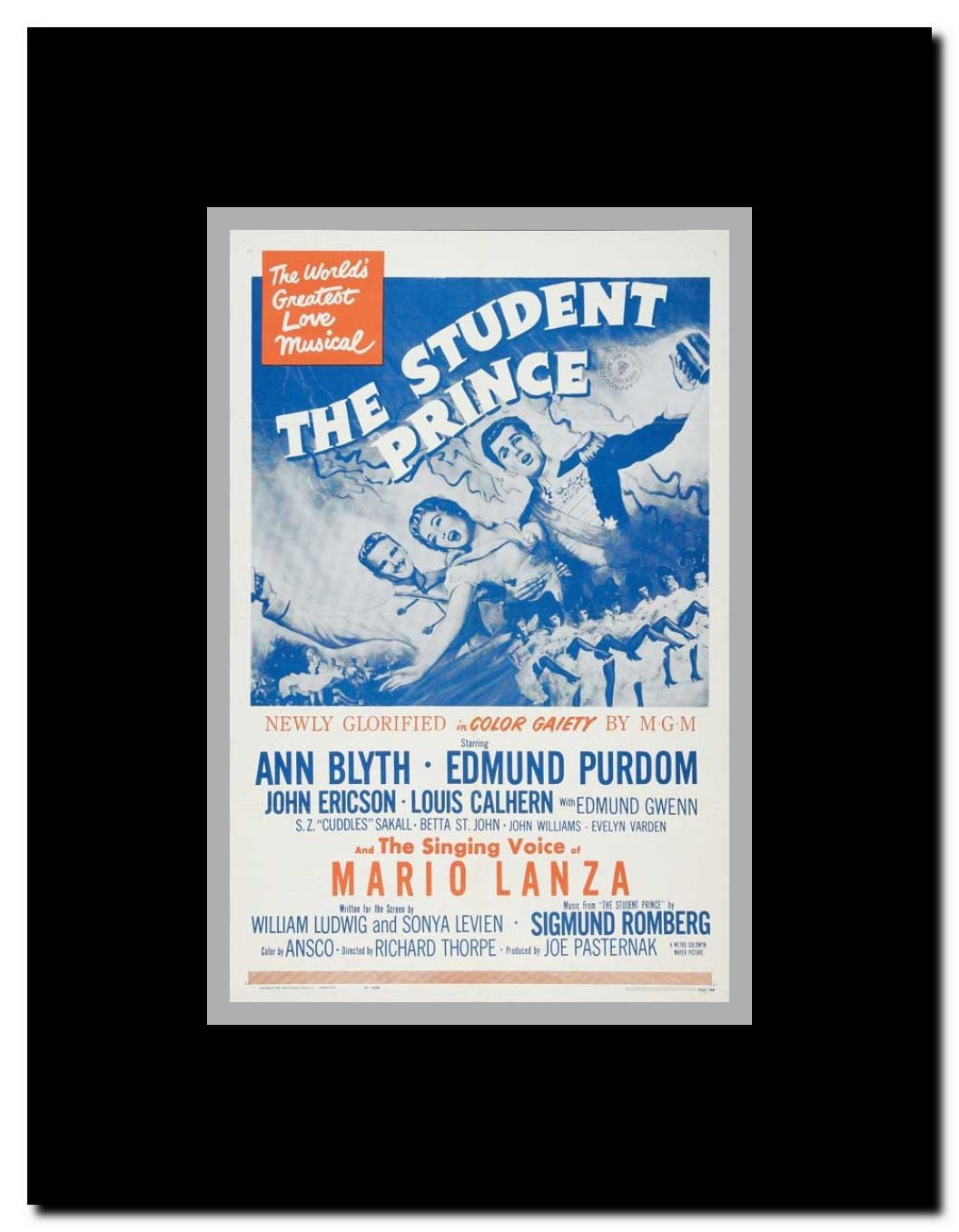 The Student Prince Framed Movie Poster