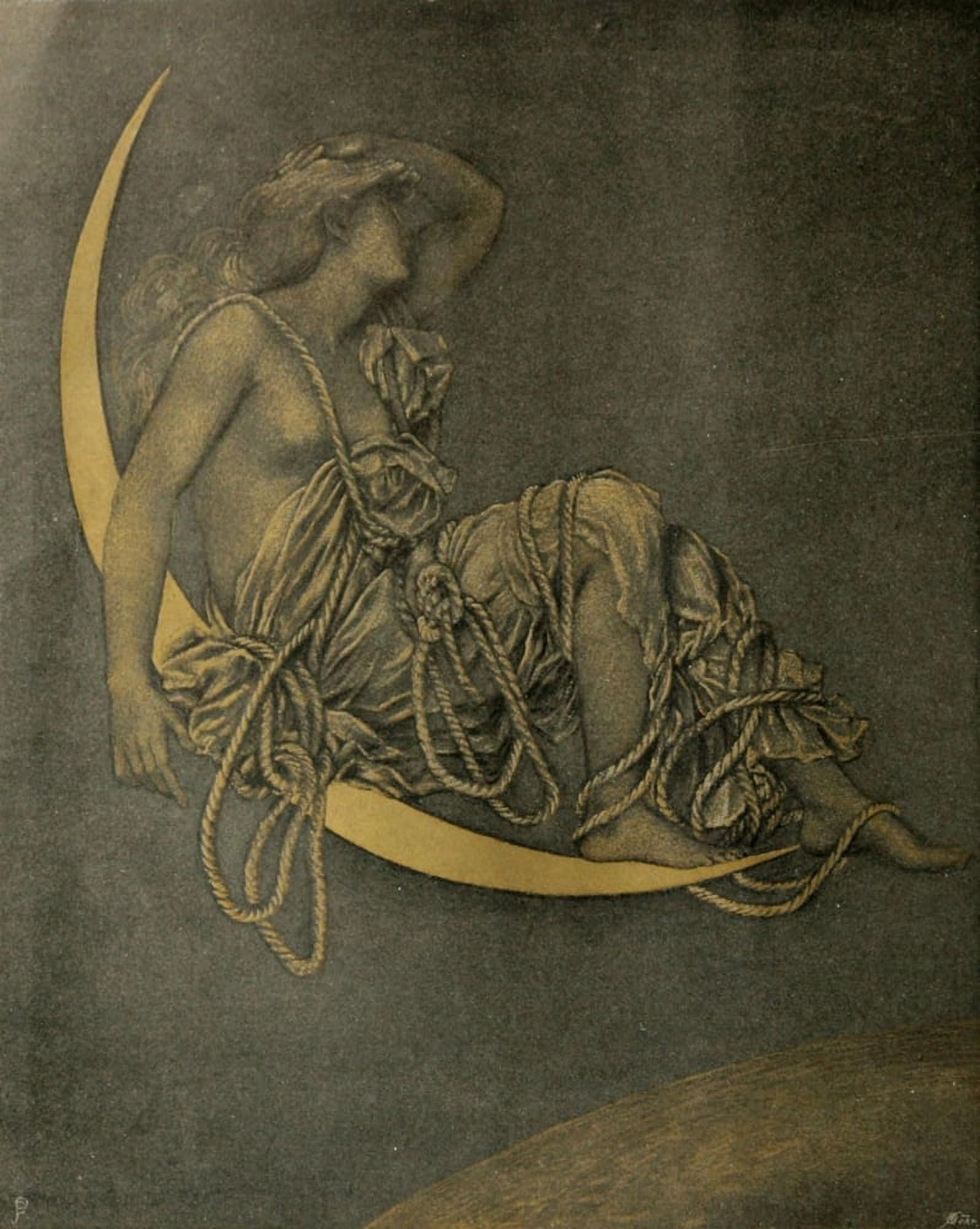 The Studio 1896 Luna Canvas Art - Evelyn De Morgan (18 x 24)