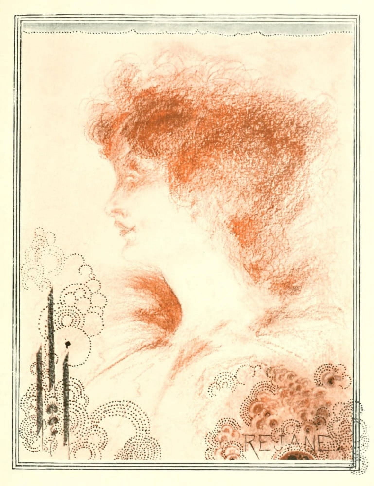 The Studio 1898 Rejane Canvas Art - Aubrey Beardsley (18 x 24)