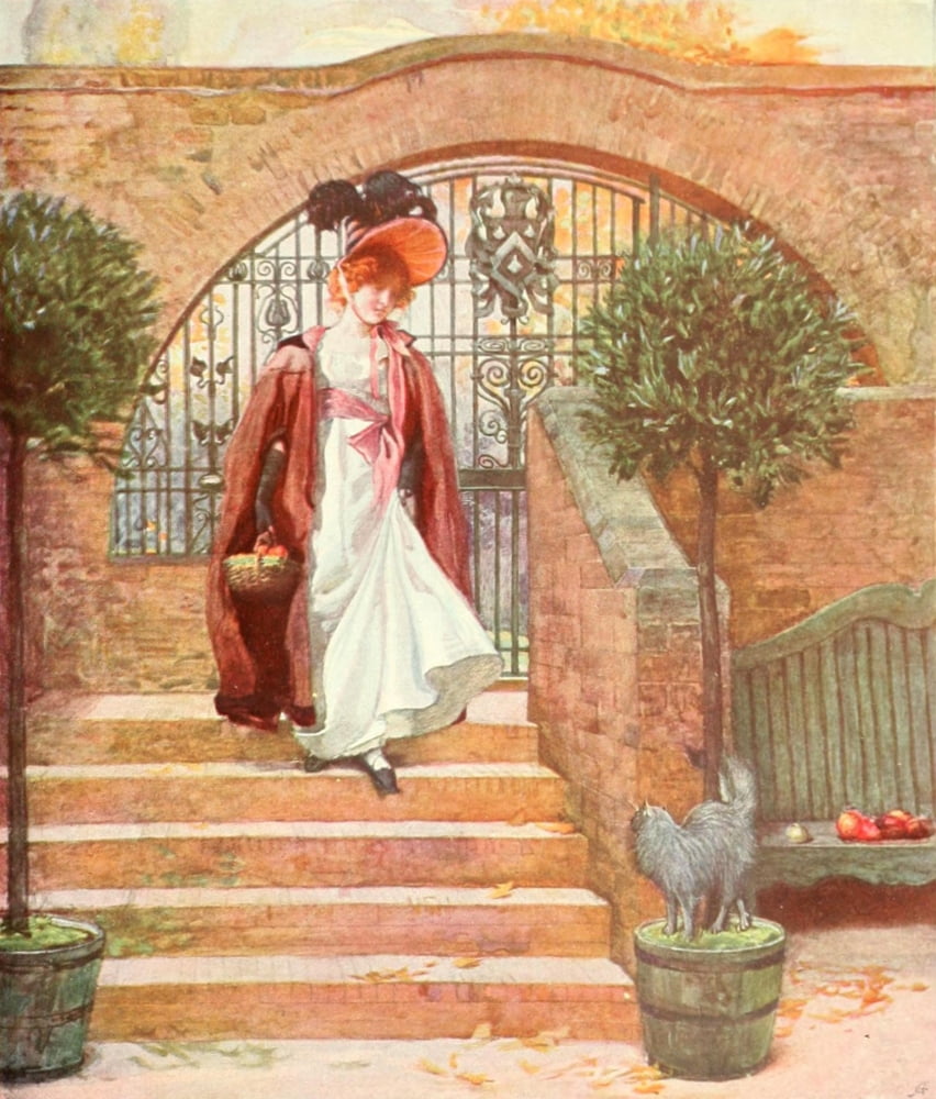 The Studio 1903 On the Steps Canvas Art - Unknown (18 x 24)