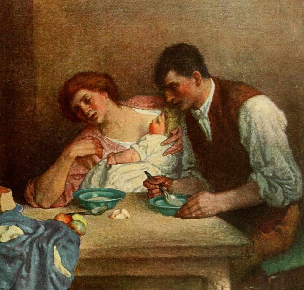 The Studio 1906 Supper-time Canvas Art - William Strang (18 x 24)