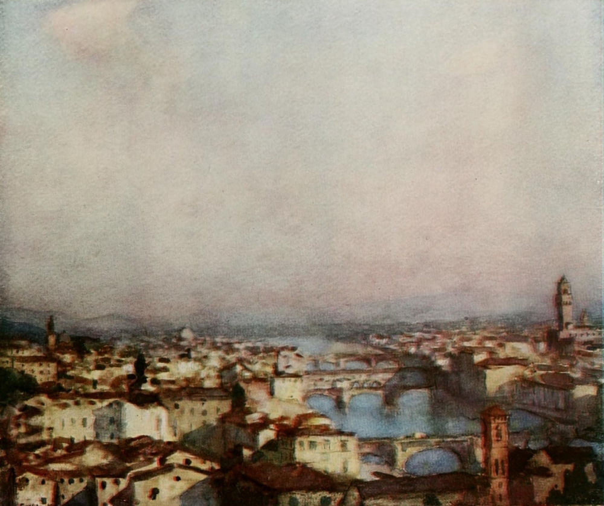 The Studio 1910 Early morning Florence Canvas Art - Frederick William Jackson (18 x 24)