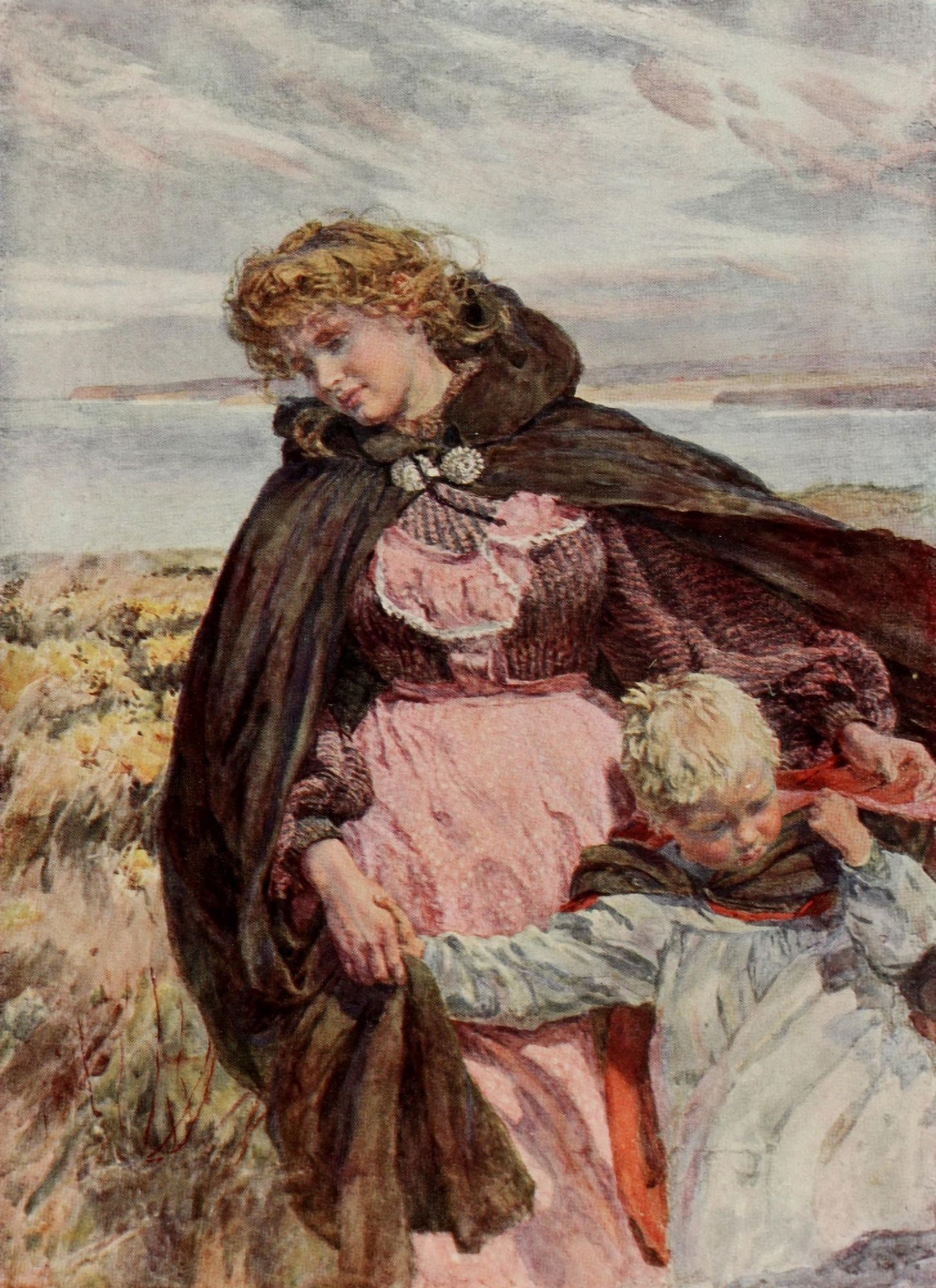 The Studio 1910 The Breezes Kiss Canvas Art - Lionel Percy Smythe (24 x 36)