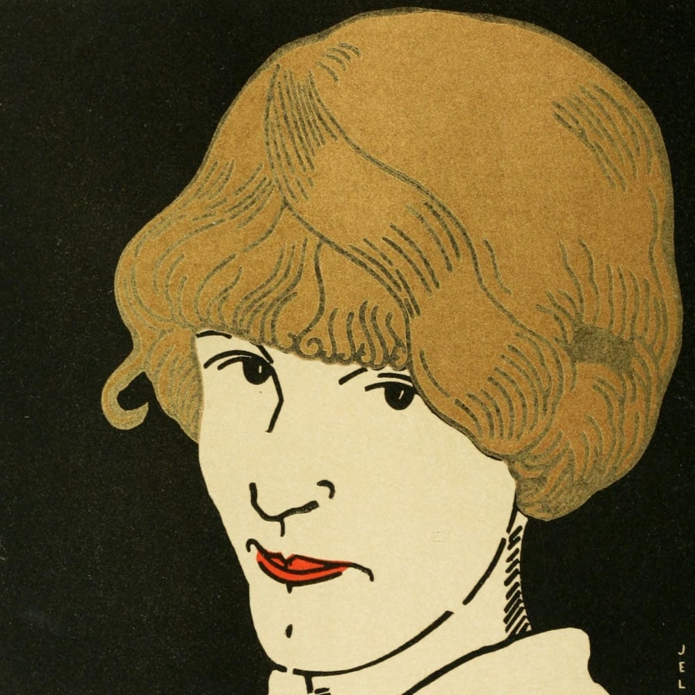 The Studio 1913 Masque aux Cheveux dor Canvas Art - Jean Ôø?mile Laboureur (24 x 36)