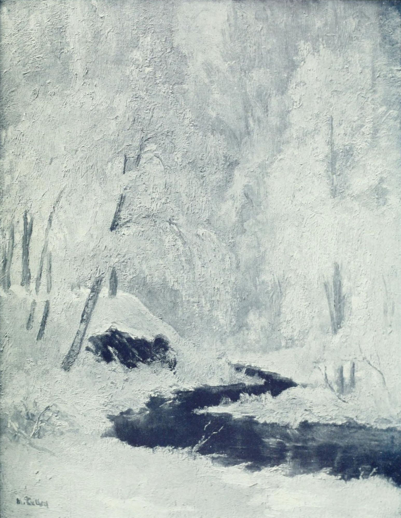 The Studio 1914 Frost & Snow Canvas Art - Maurice Galbraith Cullen (18 x 24)