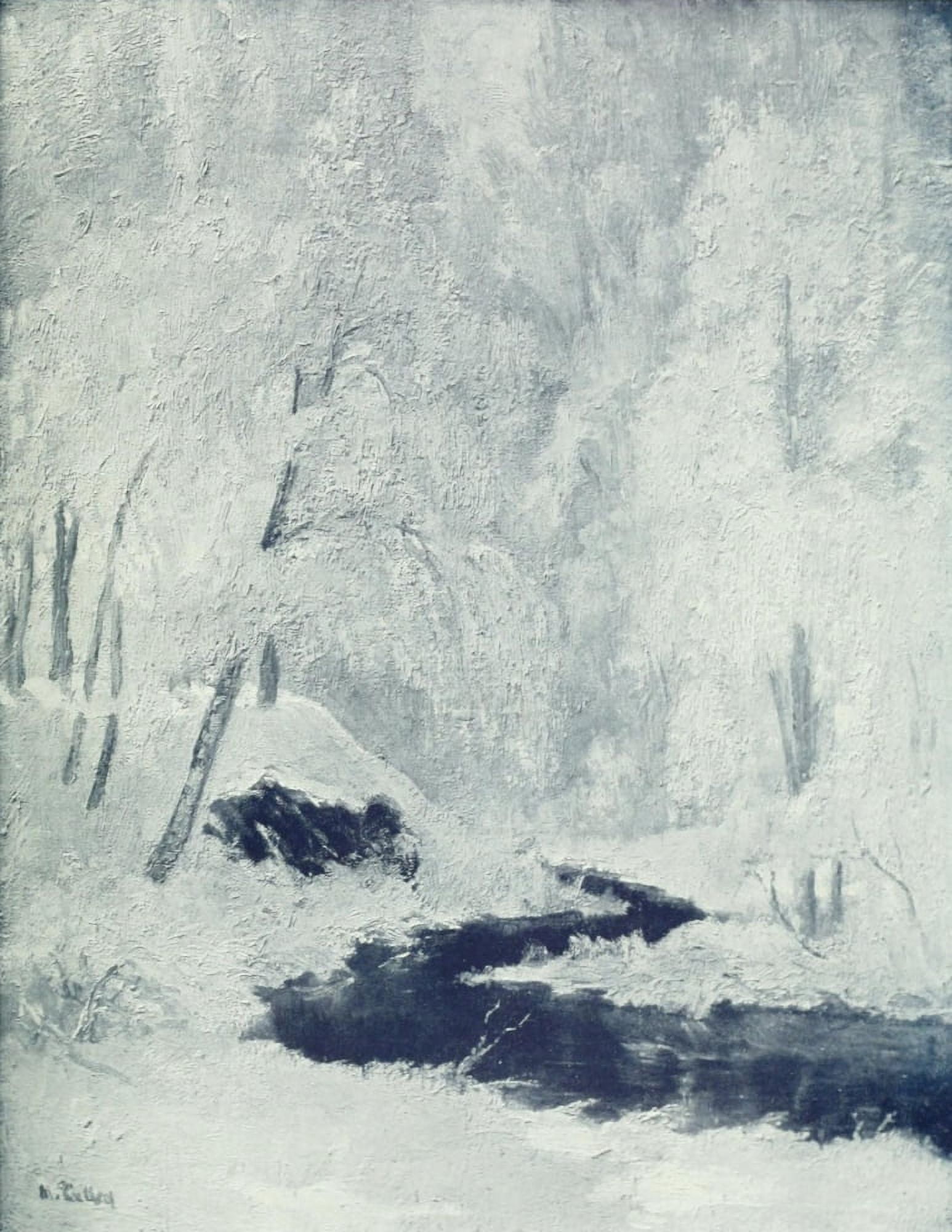 The Studio 1914 Frost & Snow Canvas Art - Maurice Galbraith Cullen (24 x 36)