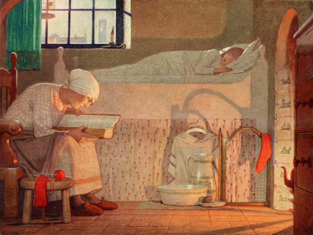 The Studio 1922 The Word Canvas Art - Frederick Cayley Robinson (24 x 36)